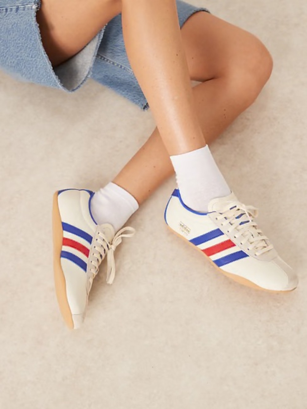 adidas Originals Tokyo Cream White Royal Blue Gum Sz 7.5 Women’s 
(Oct 026)